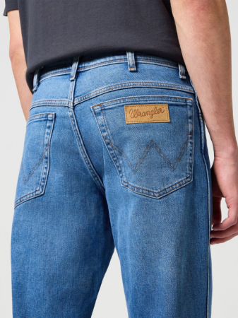Straight - Wrangler Blugi Albastri TEXAS Authentic Straight Barbati