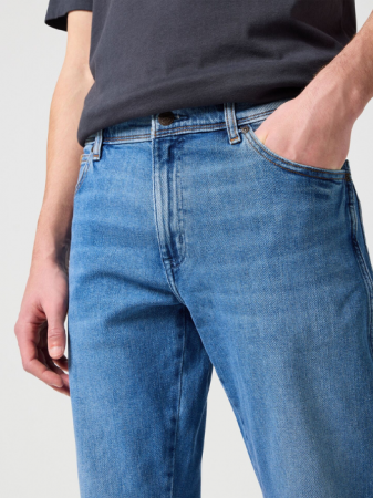 Straight - Wrangler Blugi Albastri TEXAS Authentic Straight Barbati