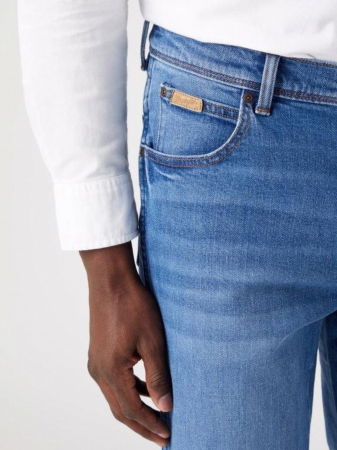 JEANS - Wrangler Blugi Albastri TEXAS Authentic Straight Barbati