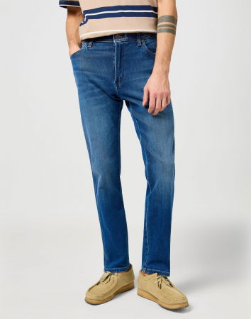 Tapered - Wrangler Blugi Albastri RIVER Tapered Barbati