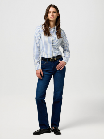 ЖЕНЩИНЫ - Wrangler Женские Джинсы Темно-Синие STRAIGHT Straight