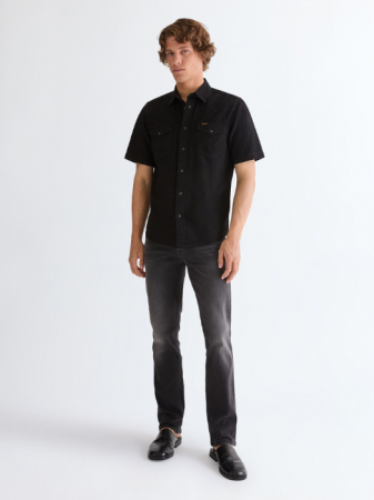 ДЖИНСЫ - Wrangler Мужские Джинсы Тёмные Серые GREENSBORO Regular Straight