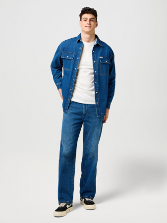 JEANS - Wrangler Blugi Albastri LOOSE Oversized Barbati
