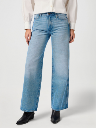 ЖЕНЩИНЫ - Wrangler Женские Джинсы Темно-Синие WORLD WIDE Wide Leg