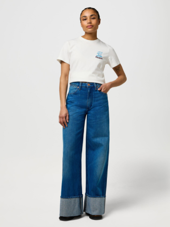FEMEI - Wrangler Blugi Albastri CUFFED TROUSER Loose Femei