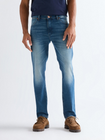ДЖИНСЫ - Wrangler Мужские Джинсы Синие LARSTON Slim Tapered