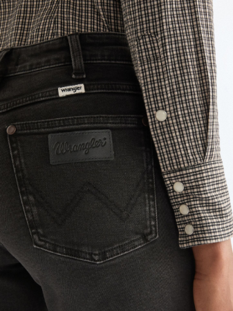 JEANS - Wrangler Blugi Gri Inchis BOOTCUT Bootcut Femei