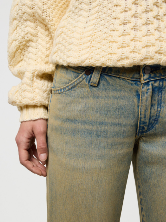 Straight - Wrangler Blugi Albastri LOW RISE COWBOY JEAN Straight Femei