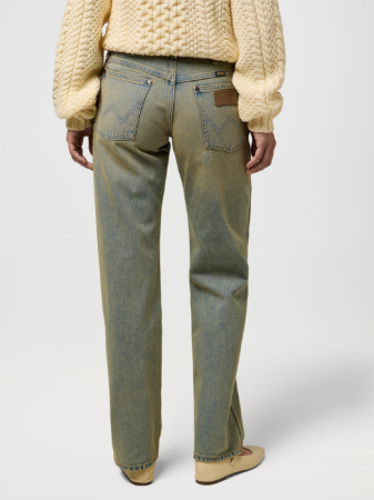 Straight - Wrangler Blugi Albastri LOW RISE COWBOY JEAN Straight Femei