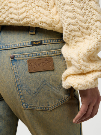 Straight - Wrangler Blugi Albastri LOW RISE COWBOY JEAN Straight Femei