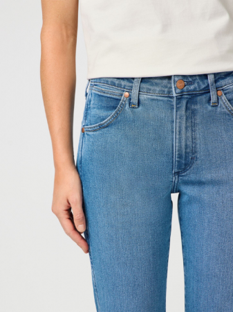 Wrangler Blugi Albastri Deschisi PIPER Slim Femei [3]