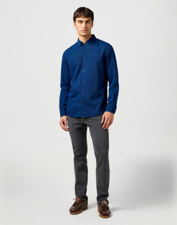 Wrangler Blugi Gri Inchis GREENSBORO Regular Straight Barbati [4]