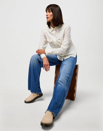 Wrangler Женские Джинсы Синие WORLD WIDE Wide Leg [2]