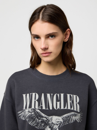 Wrangler Bluza Gri Inchis Oversized Femei [2]