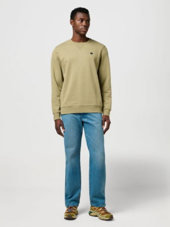 Hanorace - Wrangler Bluza Bej Regular Barbati