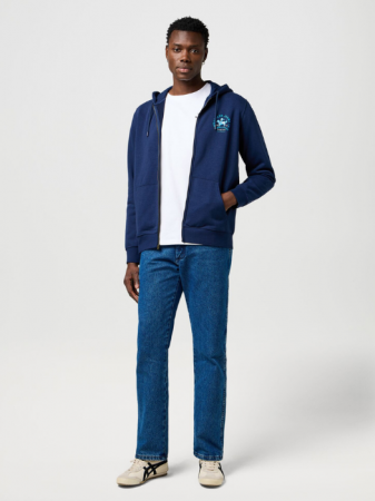 BARBATI - Wrangler Bluza Albastra Regular Barbati