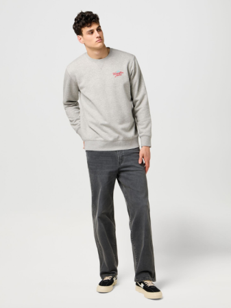 BARBATI - Wrangler Bluza Gri Deschis Relaxed Barbati