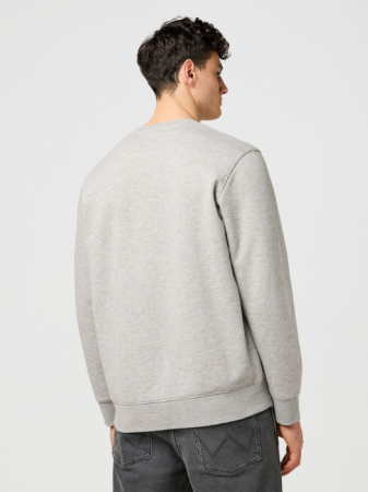 Hanorace - Wrangler Bluza Gri Deschis Relaxed Barbati