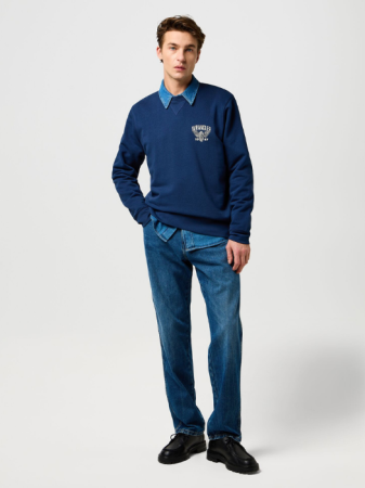 BARBATI - Wrangler Bluza Navy Regular Barbati