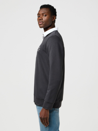 Hanorace - Wrangler Bluza Neagra Relaxed Barbati