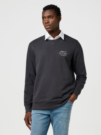 BARBATI - Wrangler Bluza Neagra Relaxed Barbati