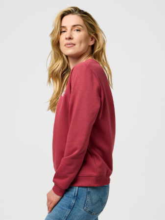 Толстовки - Wrangler Свитшот Rosu Regular