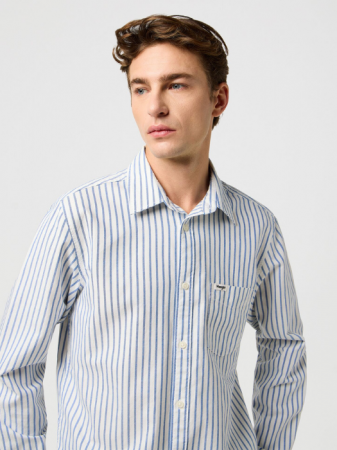 BARBATI - Wrangler Camasa Alba Regular Barbati