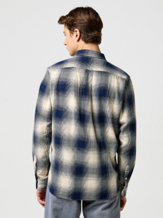 BARBATI - Wrangler Camasa Navy Regular Barbati