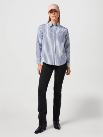 IMBRACAMINTE - Wrangler Camasa Albastra/Alba Regular Femei