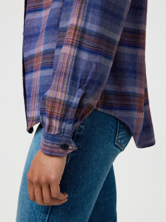 Рубашки - Wrangler Рубашка Blue/Cafeniu Regular