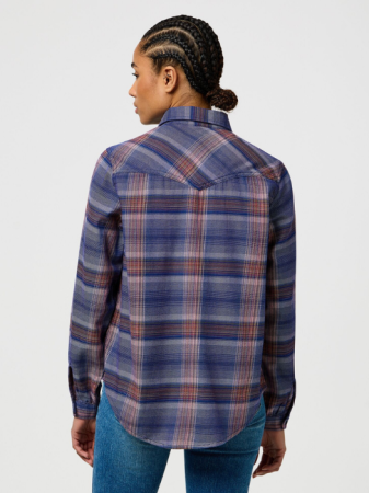 Рубашки - Wrangler Рубашка Blue/Cafeniu Regular