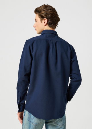 Рубашки - Wrangler Мужская Рубашка Синяя Regular