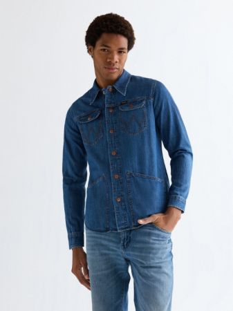 Camasi - Wrangler Camasa Navy Regular Barbati