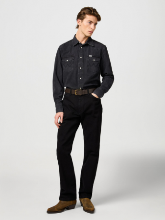BARBATI - Wrangler Camasa Neagra Regular Barbati