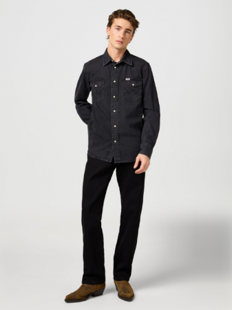 BARBATI - Wrangler Camasa Neagra Regular Barbati