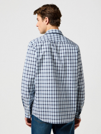 Wrangler Мужская Рубашка Синяя Regular [4]