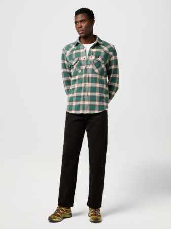 BARBATI - Wrangler Camasa Verde Regular Barbati