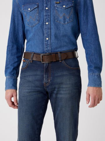 ACCESORII - Wrangler Curea Maro Inchis  Barbati