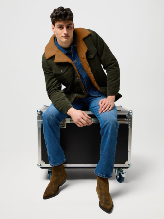 BARBATI - Wrangler Geaca Verde Regular Barbati