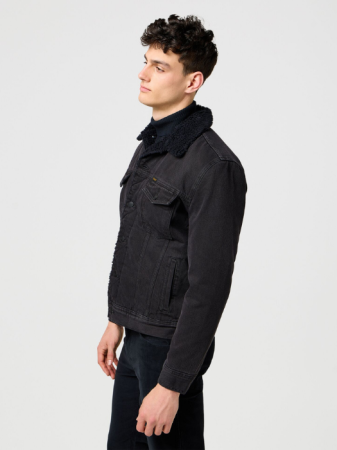 BARBATI - Wrangler Geaca Neagra Regular Barbati
