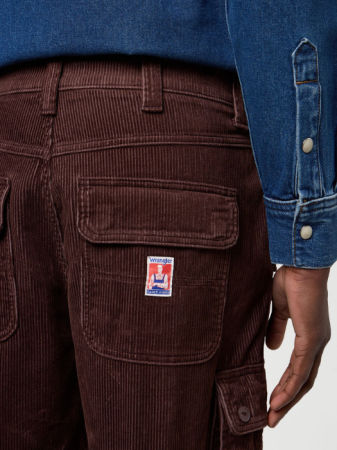 Pantaloni - Wrangler Pantaloni Maro Inchis Oversized Barbati