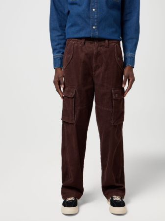 BARBATI - Wrangler Pantaloni Maro Inchis Oversized Barbati