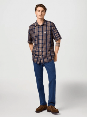 IMBRACAMINTE - Wrangler Pantaloni Navy Regular Straight Barbati