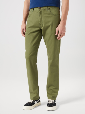 МУЖЧИНЫ - Wrangler Мужские Брюки Оливково-Зеленый Regular Straight