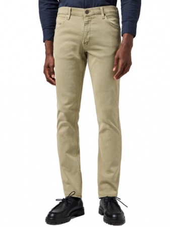 BARBATI - Wrangler Pantaloni Haki Regular Straight Barbati