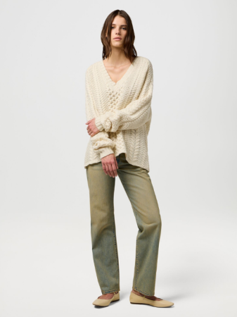 ЖЕНЩИНЫ - Wrangler Свитер Alb Relaxed