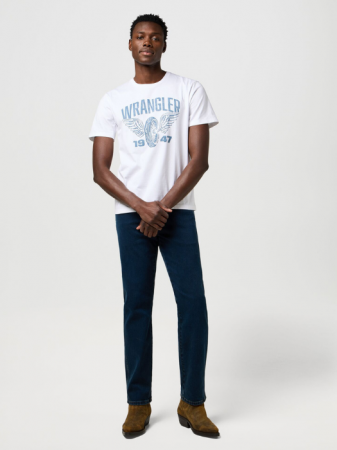 BARBATI - Wrangler Tricou Alb Regular Barbati