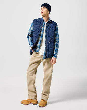 Tricouri si Polo - Wrangler Tricou Crem Regular Barbati