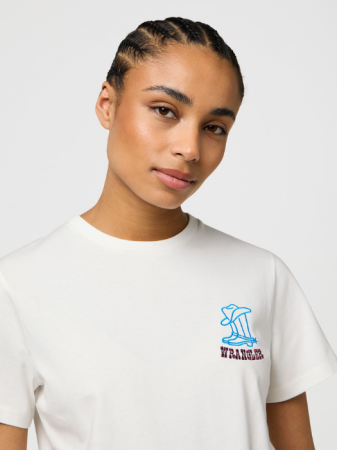 FEMEI - Wrangler Tricou Alb Regular Femei