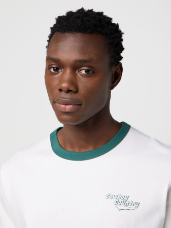 Wrangler Tricou Alb Relaxed Barbati [2]